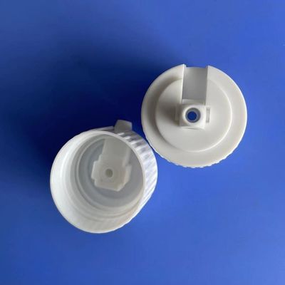 PP Plastic White Turret Spout Dispensing Caps 24mm 28mm Spout Cap