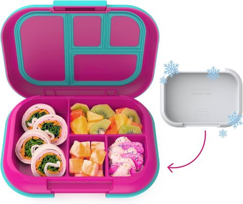 Bento Box For Teens Kids Lunch Box Containers Versatile Leakproof 4-Compartment Bento-Style Lunch Box Portion-Controlled