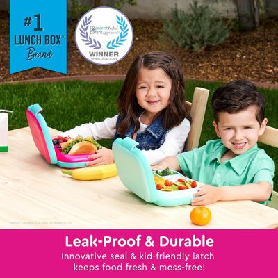 Bento Box For Teens Kids Lunch Box Containers Versatile Leakproof 4-Compartment Bento-Style Lunch Box Portion-Controlled