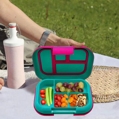 Bento Box For Teens Kids Lunch Box Containers Versatile Leakproof 4-Compartment Bento-Style Lunch Box Portion-Controlled