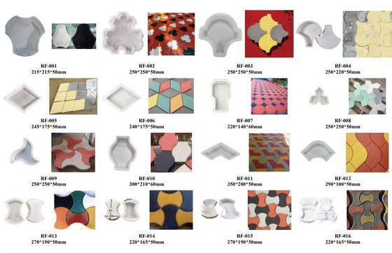 New Cabros paving block stone mold Reusable geometry series Precast for concrete slab interlocking Plastic paver Path Ma